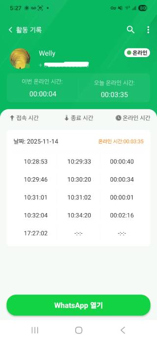 whatsapp tracking report